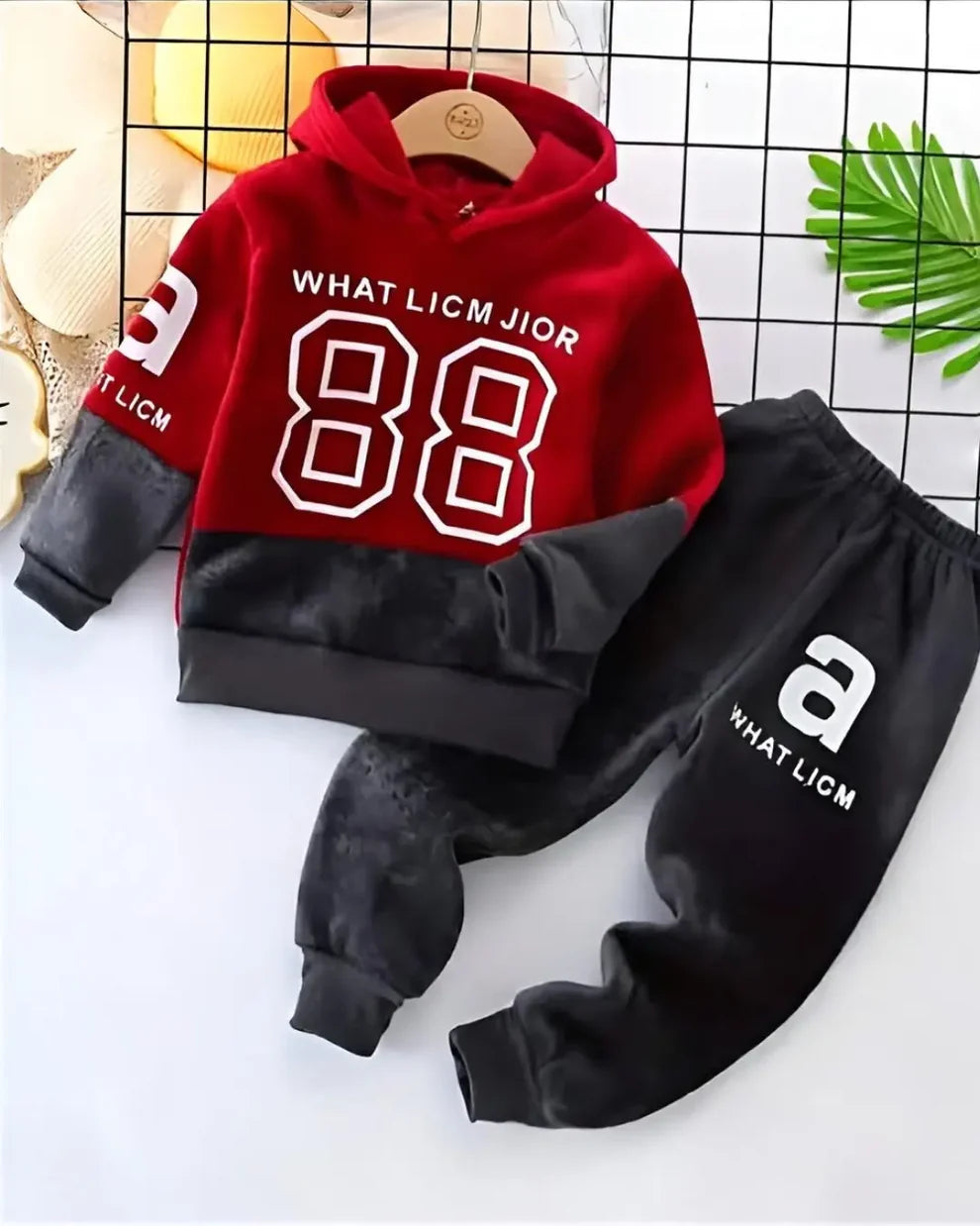red fashion kids 88 hoddie